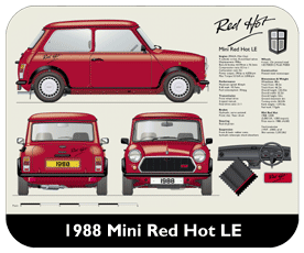 Mini Red Hot LE 1988 Place Mat, Small